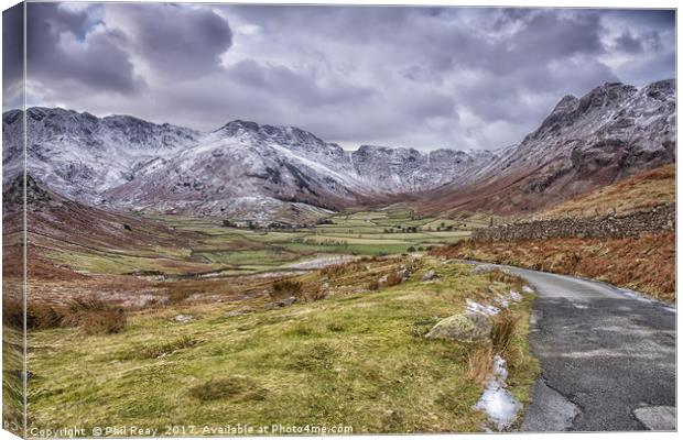A winters day in the Lake District Canvas Print by Phil Reay