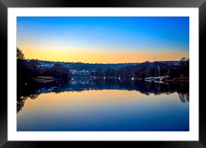 Cardigan Harbour, Pembrokeshire, Wales, UK Framed Mounted Print by Mark Llewellyn