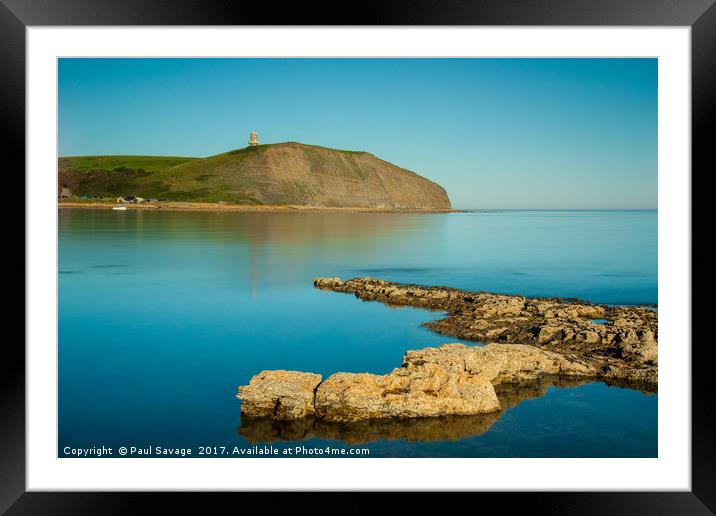 Kimmeridge Bay with a 10 stop filter Framed Mounted Print by Paul Savage