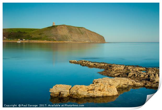 Kimmeridge Bay with a 10 stop filter Print by Paul Savage