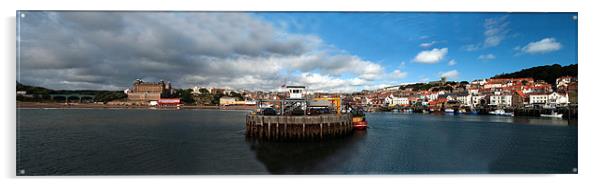 Scarborough Harbour Panorama Acrylic by Rob Hawkins