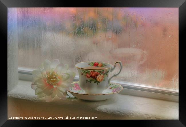 Rainy Days Framed Print by Debra Farrey
