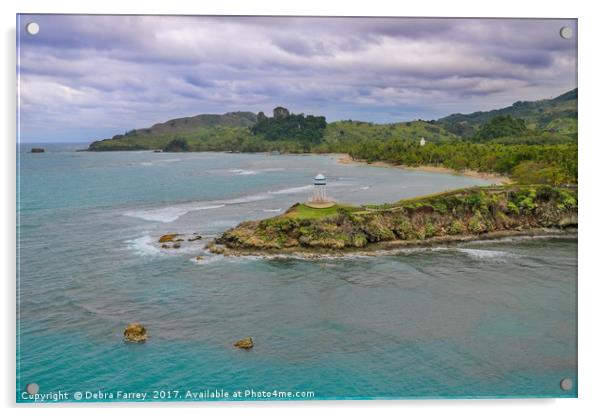 Amber Cove, Dominican Republic Acrylic by Debra Farrey