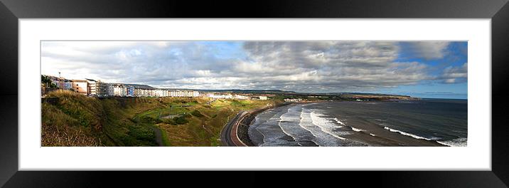 Scarborough North Beach Panorama Framed Mounted Print by Rob Hawkins