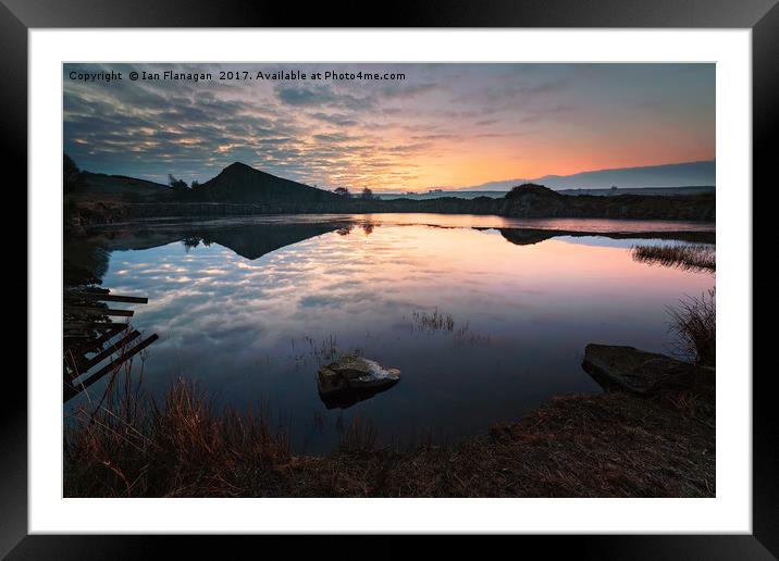 Cawfield Quarry  Framed Mounted Print by Ian Flanagan