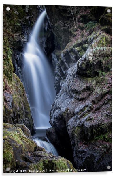 Aira Force Waterfall Acrylic by Phil Buckle