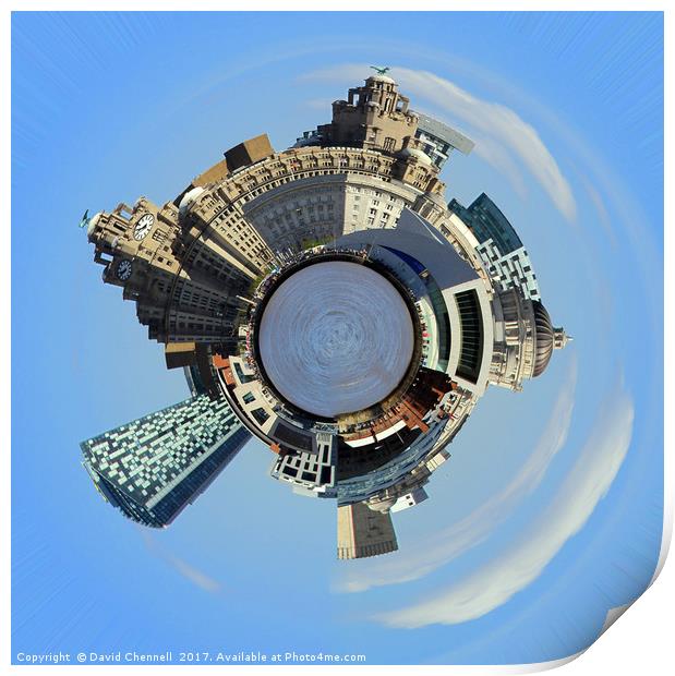 Liverpool World  Print by David Chennell