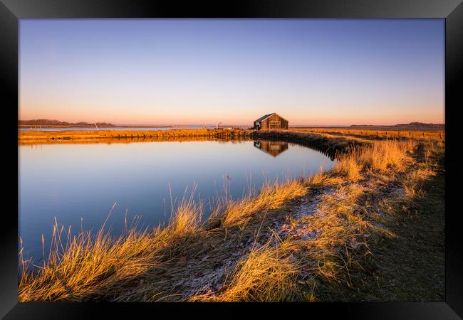 Dawn At Newtown Creek Framed Print by Wight Landscapes