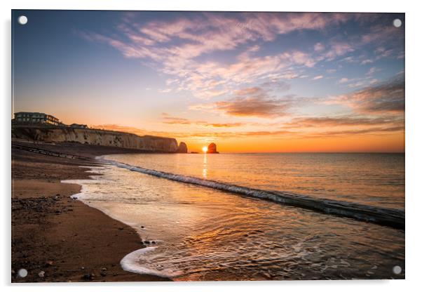 Freshwater Bay Sunrise Acrylic by Wight Landscapes