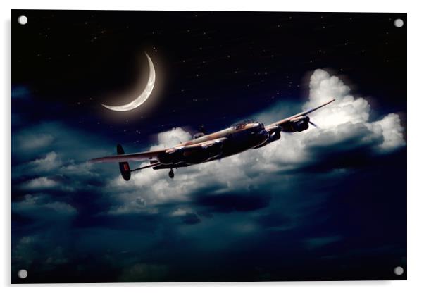 Moonlit Bomber Acrylic by J Biggadike