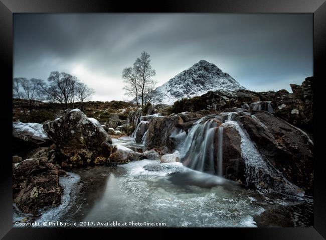 Frozen Framed Print by Phil Buckle