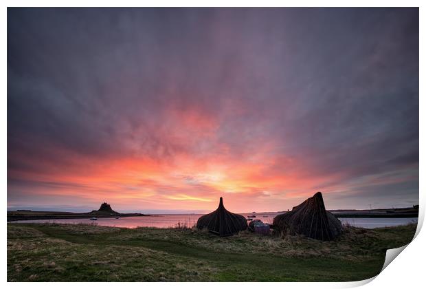 Lindisfarne Sunrise Print by Phil Buckle