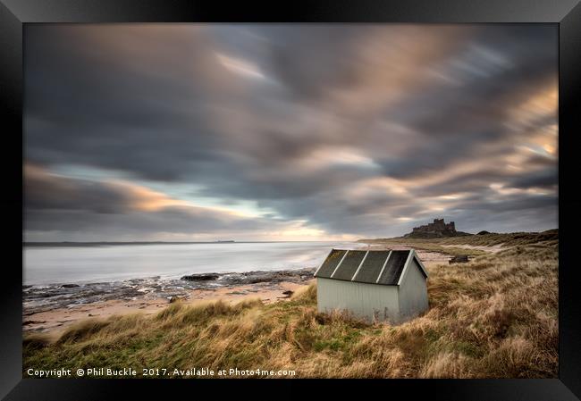 Bamburgh Castle Shed Framed Print by Phil Buckle