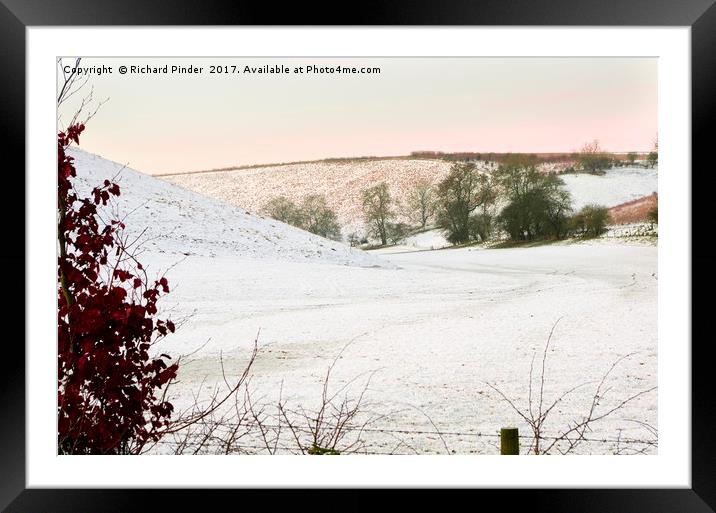Brubberdale in the East Yorkshire Wolds Framed Mounted Print by Richard Pinder