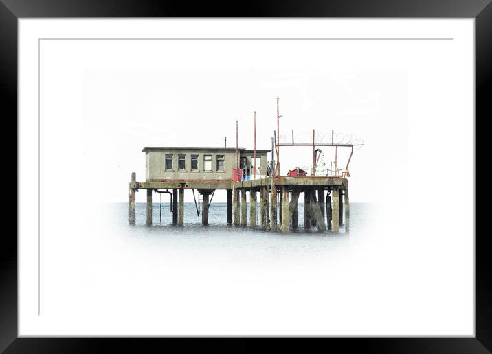 Abandoned Pier Framed Mounted Print by Jack Byers