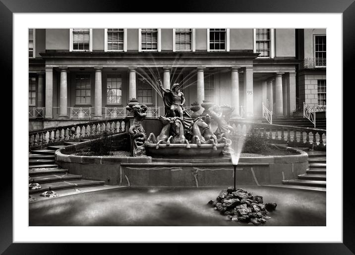 Neptune's Fountain, Cheltenham                     Framed Mounted Print by Darren Galpin