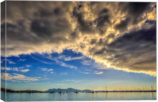 The Bay of Pollensa Canvas Print by Perry Johnson