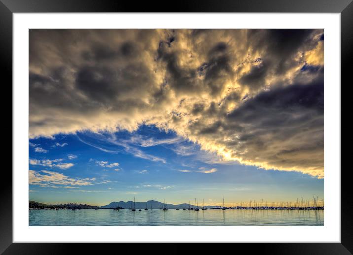 The Bay of Pollensa Framed Mounted Print by Perry Johnson