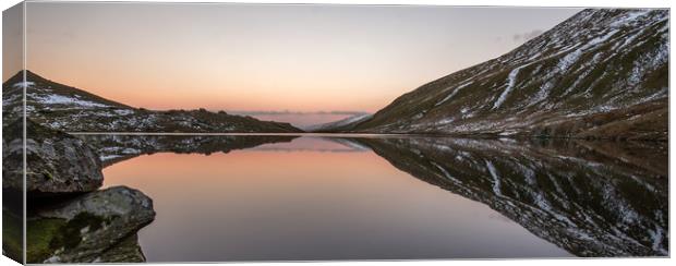 Evening reflections over Small Water, The Lake Dis Canvas Print by Dan Ward