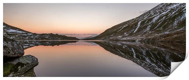 Evening reflections over Small Water, The Lake Dis Print by Dan Ward