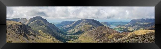 Views from Green Gable, The Lake District Framed Print by Dan Ward