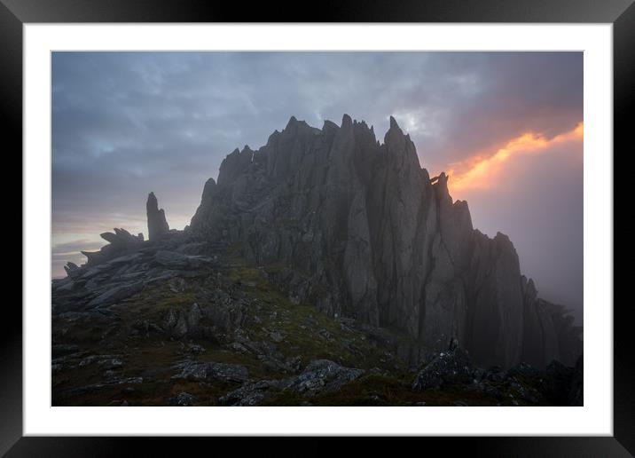 Castell y Gwynt Moods  Framed Mounted Print by James Grant