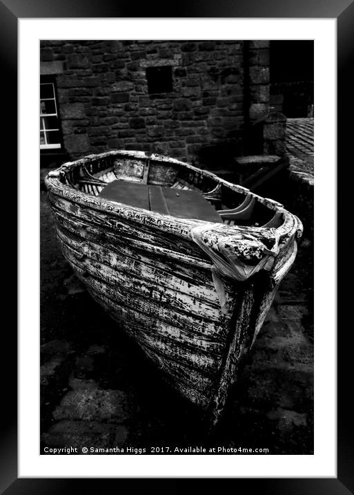 Old Boat Framed Mounted Print by Samantha Higgs