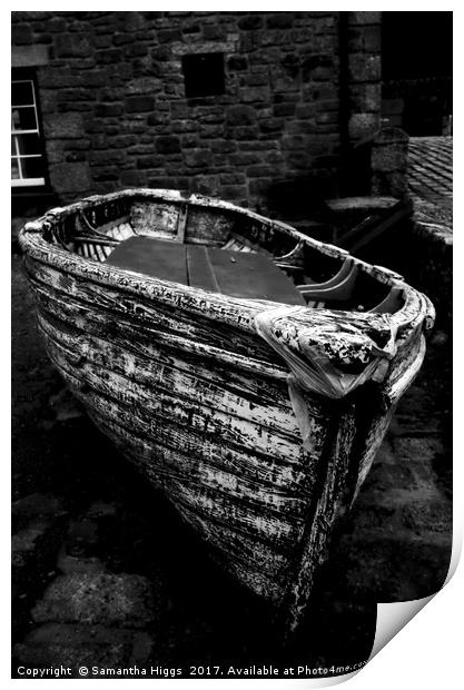 Old Boat Print by Samantha Higgs