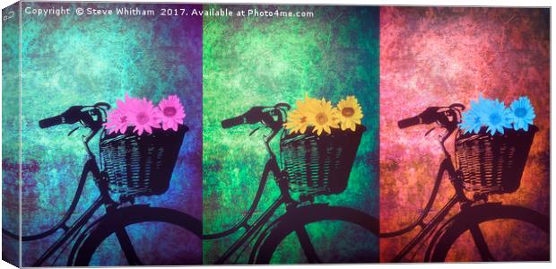 Flower Delivery. Canvas Print by Steve Whitham
