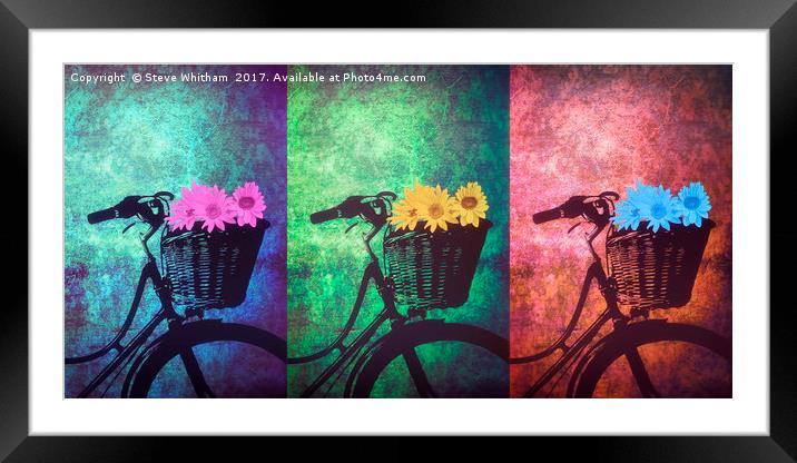 Flower Delivery. Framed Mounted Print by Steve Whitham