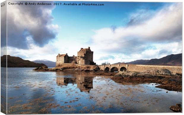 Eilean Donan Castle - Loch Duich, Scotland Canvas Print by Andy Anderson