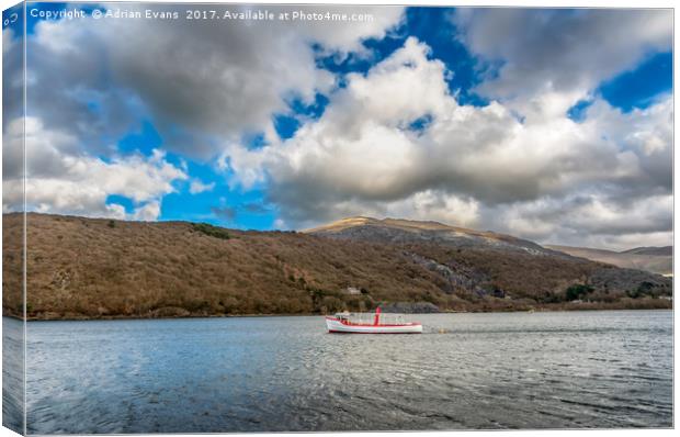 The Snowdon Star Boat  Canvas Print by Adrian Evans