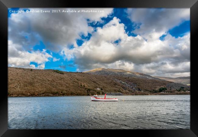 The Snowdon Star Boat  Framed Print by Adrian Evans