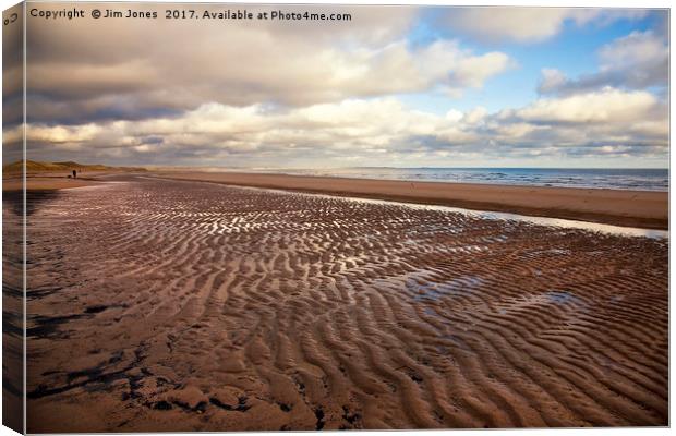 Ripples in the sand Canvas Print by Jim Jones