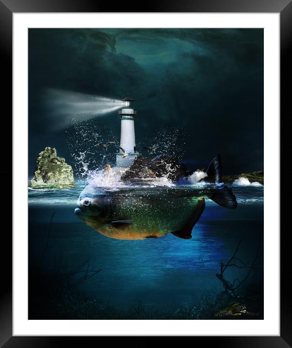 What lies beneath? Framed Mounted Print by Kim Slater
