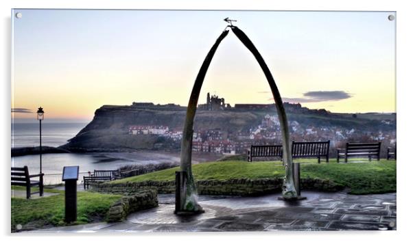 Whitby Whalebone Frost Acrylic by Dave Leason