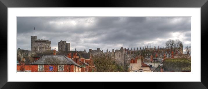 Windsor Castle from Eton Bridge 2 Framed Mounted Print by Chris Day