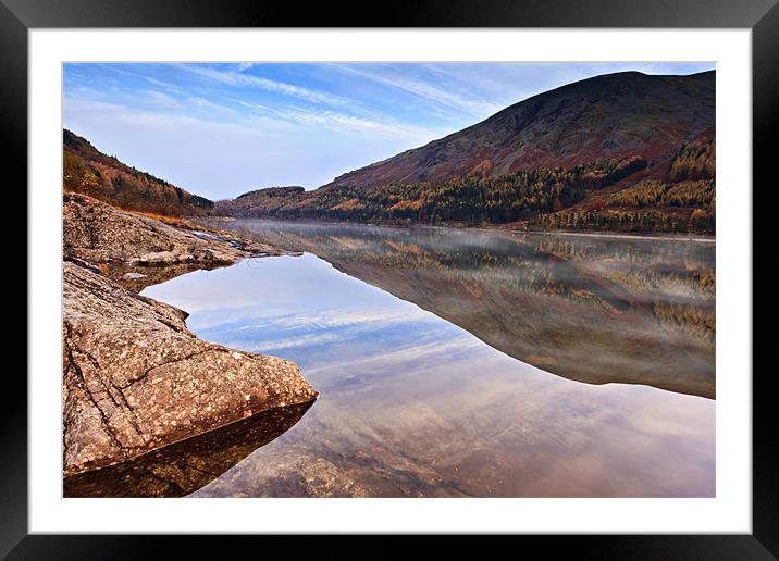 Autumnal Thirlmere, Cumbria Framed Mounted Print by David Lewins (LRPS)
