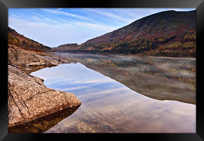 Autumnal Thirlmere, Cumbria Framed Print by David Lewins (LRPS)