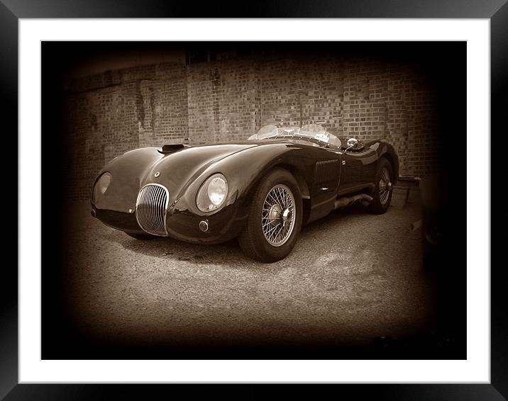 Jaguar Car Framed Mounted Print by kelly Draper