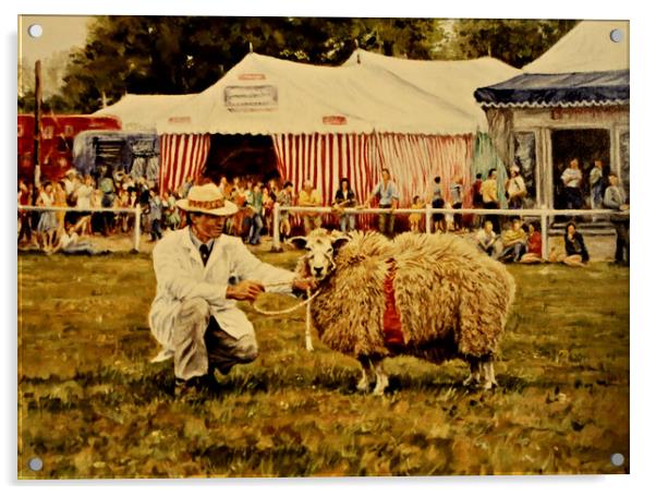oil painting County Show....... small sizes only Acrylic by Linda Lyon