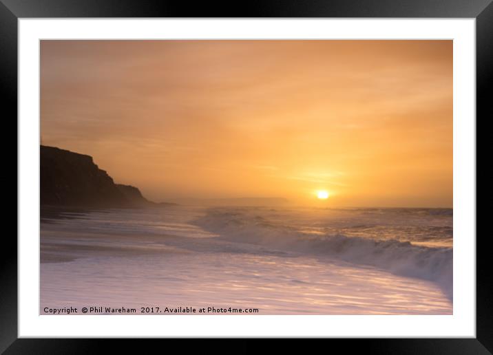 Hengistbury Head Sunrise Framed Mounted Print by Phil Wareham