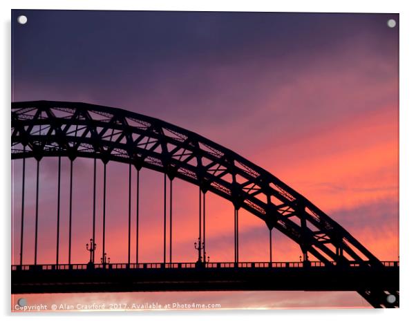 Tyne Bridge, Newcastle Acrylic by Alan Crawford