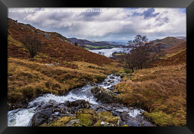Scalehow Beck Ullswater Framed Print by David Lewins (LRPS)