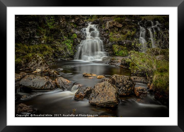 Waterfall at Fairy Pools, Isle of Skye Framed Mounted Print by Rosalind White