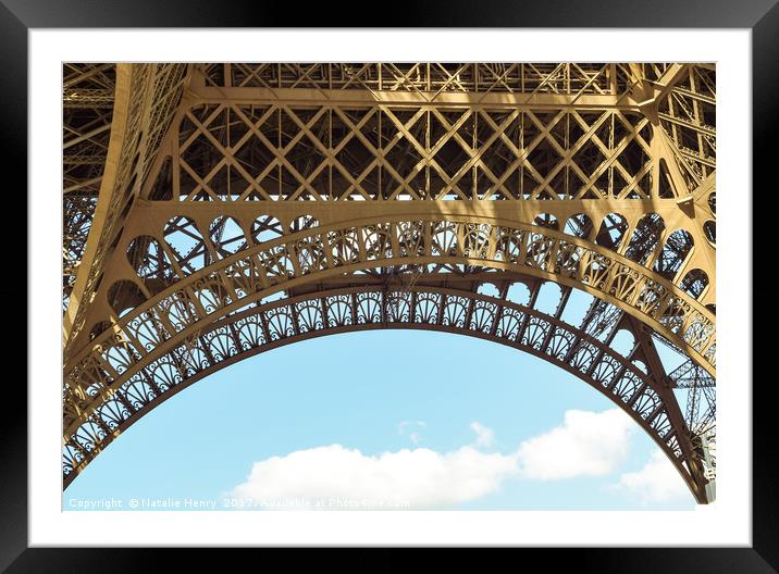 Eiffel Tower  Framed Mounted Print by Natalie Henry
