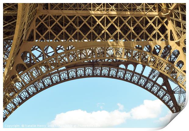 Eiffel Tower  Print by Natalie Henry