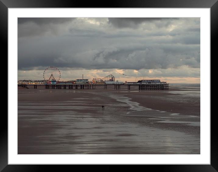 Central Pier,Blackpool                    Framed Mounted Print by Victor Burnside
