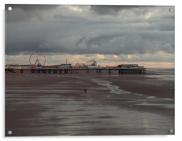 Central Pier,Blackpool                    Acrylic by Victor Burnside
