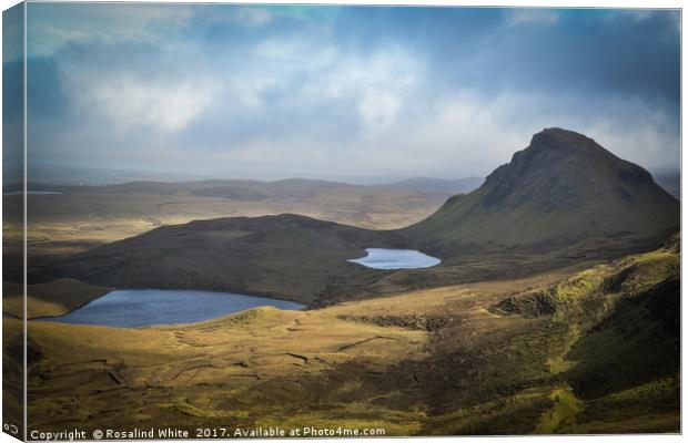 View from the Quiraing, Isle of Skye Canvas Print by Rosalind White